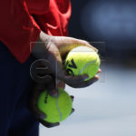 Close up view of a ballkid holding tennis balls at the Australian Open Grand Slam tennis tournament in Melbourne, Australia, 14 January 2019. EPA-EFE/Mast Irham